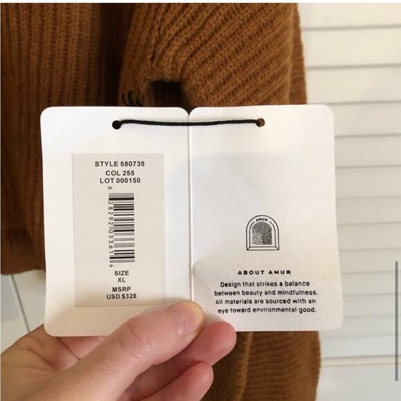 NWT AMUR Jaco Ribbed Turtleneck Sweater - Picture 4 of 9